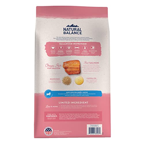 Natural Balance Limited Ingredient Puppy Dry Dog Food with Healthy Grains, Salmon & Brown Rice Recipe, 24 Pound (Pack of 1) - Premium Pet Supplies from NaturalBalance - Just $69.33! Shop now at My Needy Pets