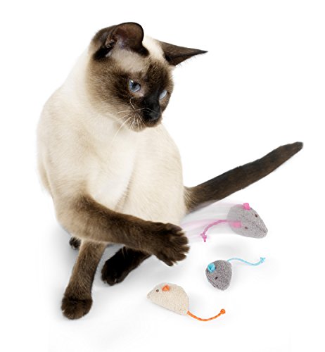 SmartyKat (3 Count) Skitter Critters Catnip Cat Toys - Gray/Cream, 3 Count - Premium Pet Supplies from SmartyKat® - Just $2.08! Shop now at My Needy Pets