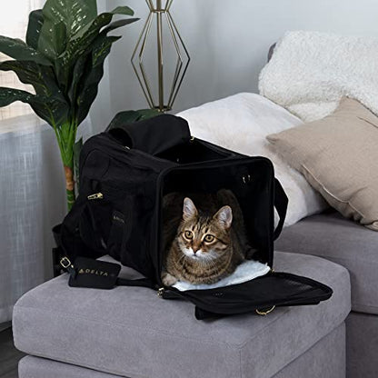 Sherpa Delta Airlines Travel Pet Carrier, Airline Approved & Guaranteed On Board - Black, Medium - Premium Pet Supplies from Sherpa - Just $47.99! Shop now at My Needy Pets