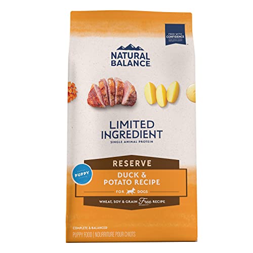 Natural Balance Limited Ingredient Puppy Grain-Free Dry Dog Food, Reserve Duck & Potato Recipe, 22 Pound (Pack of 1) - Premium Pet Supplies from NaturalBalance - Just $75.98! Shop now at My Needy Pets