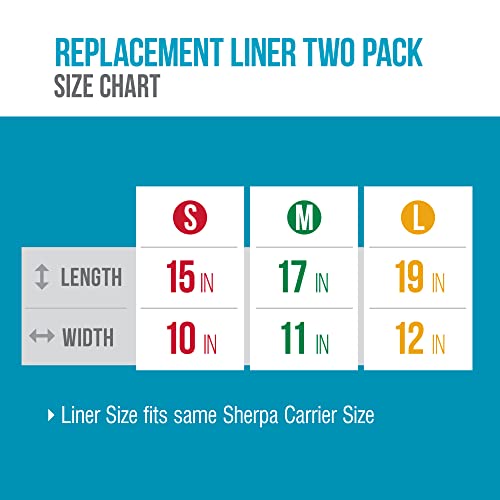 Sherpa (2 Count) Replacement Liners for Travel Pet Carriers - White, Medium - Premium Pet Supplies from Sherpa - Just $12.68! Shop now at My Needy Pets