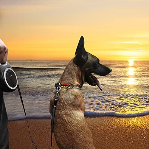 26Ft Retractable Dog Leash, Heavy Duty Great Leash for Dog up to 110 lbs, Anti-Slip Rubberized Handle, One-Handed Brake, Strong Nylon Tape, Tangle Free——MK-DEF - Premium Pet Supplies from MK-DEF - Just $16.99! Shop now at My Needy Pets