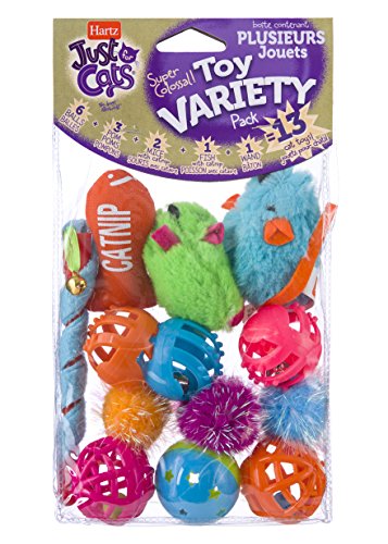 HARTZ Just For Cats Toy Variety Pack - 13 Piece, All Breed Sizes - Premium Pet Supplies from Hartz - Just $4.97! Shop now at My Needy Pets