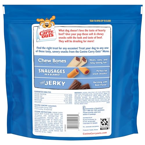 Canine Carry Outs Beef Flavor Dog Treats, 47 Ounce - Premium Pet Supplies from Canine Carry Outs - Just $9.48! Shop now at My Needy Pets