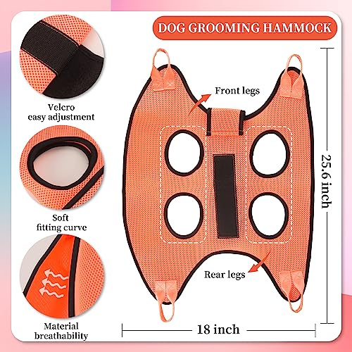 PatiencET Dog Grooming Hammock, Pet Grooming Hammock for Cats & Dogs with Security Strap, Dog Sling for Nail Trimming with Nail Clippers/Trimmer, Nail File, Pet Comb(S) - Premium Pet Supplies from patiencET - Just $11.99! Shop now at My Needy Pets