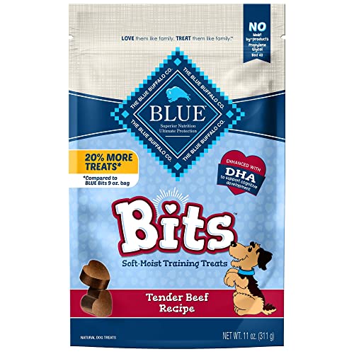 Blue Buffalo BLUE Bits Natural Soft-Moist Training Dog Treats, Beef Recipe 11-oz Bag - Premium Pet Supplies from BlueBuffaloCompanyLtd - Just $9.48! Shop now at My Needy Pets