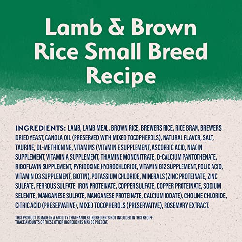 Natural Balance Limited Ingredient Small-Breed Adult Dry Dog Food with Healthy Grains, Lamb & Brown Rice Recipe, 12 Pound (Pack of 1) - Premium Pet Supplies from NaturalBalance - Just $45.58! Shop now at My Needy Pets