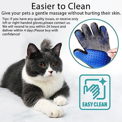 GJEASE Cat Grooming Glove Brush,Pet Hair Remover Tool,Reusable Dog Hair Fur Remover for Carpet,Furniture,Couch,Clothes,Eco-Friendly and High efficiency - Premium Pet Supplies from GJease - Just $6.59! Shop now at My Needy Pets