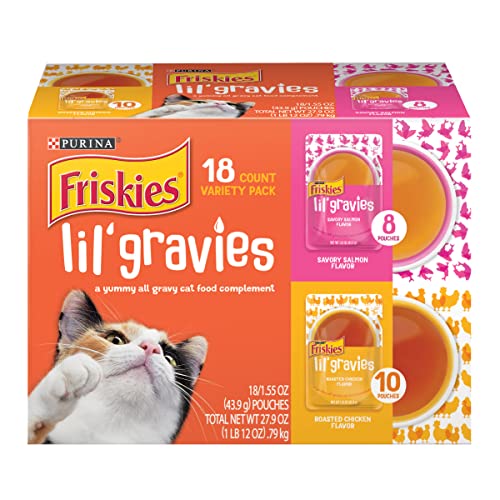 Purina Friskies Lil' Gravies - (18) 1.55 oz. Pouches - Premium Pet Supplies from Friskies - Just $18.81! Shop now at My Needy Pets