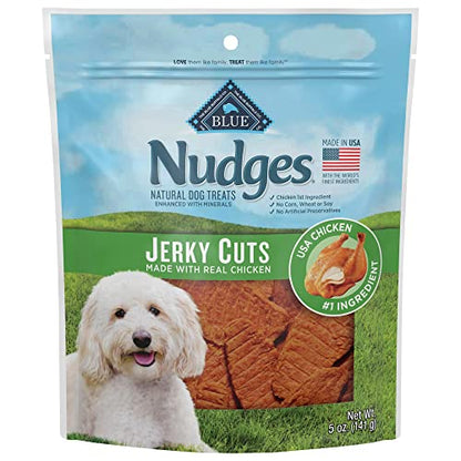 Blue Buffalo Nudges Jerky Cuts Natural Dog Treats, Chicken, 5oz Bag - Premium Pet Supplies from BlueBuffaloCompanyLtd - Just $5.68! Shop now at My Needy Pets