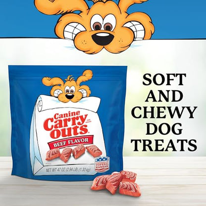 Canine Carry Outs Beef Flavor Dog Treats, 47 Ounce - Premium Pet Supplies from Canine Carry Outs - Just $9.48! Shop now at My Needy Pets