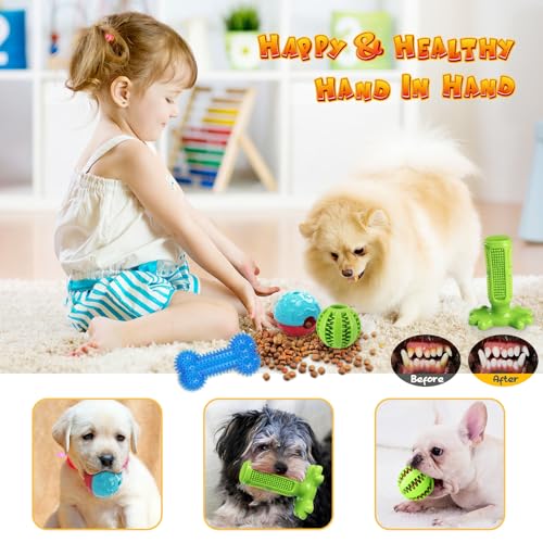 KIPRITII Dog Chew Toys for Puppy - 23 Pack Puppies Teething Chew Toys for Boredom, Pet Dog Toothbrush Chew Toys with Rope Toys, Treat Balls and Dog Squeaky Toy for Puppy and Small Dogs - Premium Pet Supplies from KIPRITII - Just $17.99! Shop now at My Needy Pets