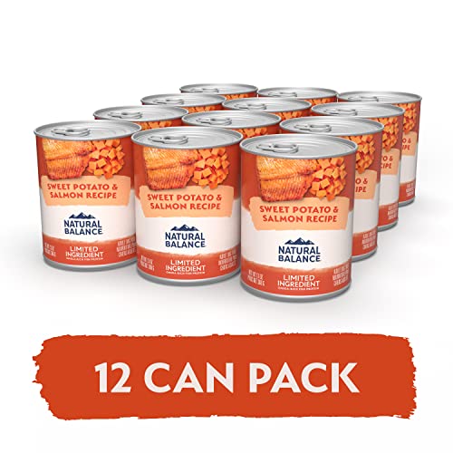 Natural Balance Limited Ingredient Adult Grain-Free Wet Canned Dog Food, Sweet Potato & Salmon Recipe, 13 Ounce (Pack of 12) - Premium Pet Supplies from NaturalBalance - Just $45.37! Shop now at My Needy Pets