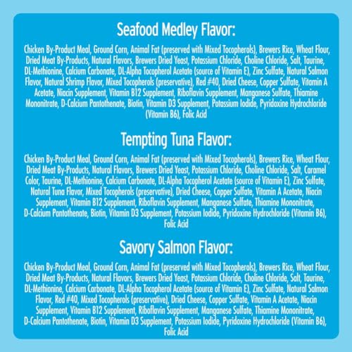 TEMPTATIONS Classic Crunchy and Soft Cat Treats Seafood Lovers Variety Pack, (6) 3 oz. Pouches - Premium Pet Supplies from Temptations - Just $15.48! Shop now at My Needy Pets