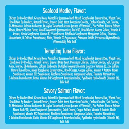 TEMPTATIONS Classic Crunchy and Soft Cat Treats Seafood Lovers Variety Pack, (6) 3 oz. Pouches - Premium Pet Supplies from Temptations - Just $15.48! Shop now at My Needy Pets