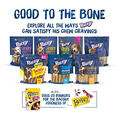 Purina Busy Bone Made in USA Facilities, Long Lasting Small/Medium Breed Adult Dog Chews, Peanut Butter Flavor - 10 ct. Pouch - Premium Pet Supplies from PurinaBusyBone - Just $10.43! Shop now at My Needy Pets