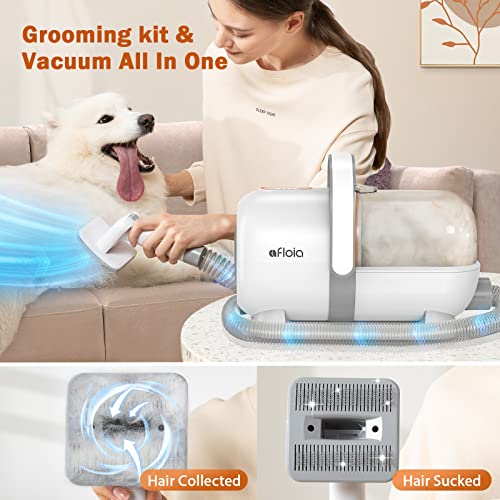 Afloia Dog Grooming Kit, Pet Grooming Vacuum & Dog Clippers Nail Trimmer Grinder & Dog Brush for Shedding with 7 Grooming Tools, Low Noise Dog Hair Remover Pet Grooming Supplies - Premium Pet Supplies from Afloia - Just $119.99! Shop now at My Needy Pets