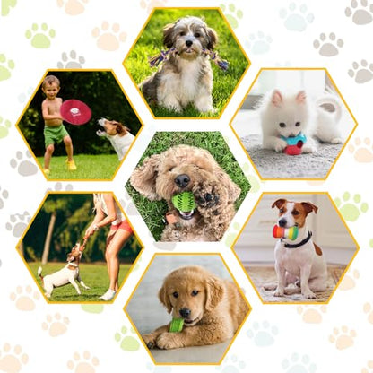 KIPRITII Dog Chew Toys for Puppy - 23 Pack Puppies Teething Chew Toys for Boredom, Pet Dog Toothbrush Chew Toys with Rope Toys, Treat Balls and Dog Squeaky Toy for Puppy and Small Dogs - Premium Pet Supplies from KIPRITII - Just $17.99! Shop now at My Needy Pets