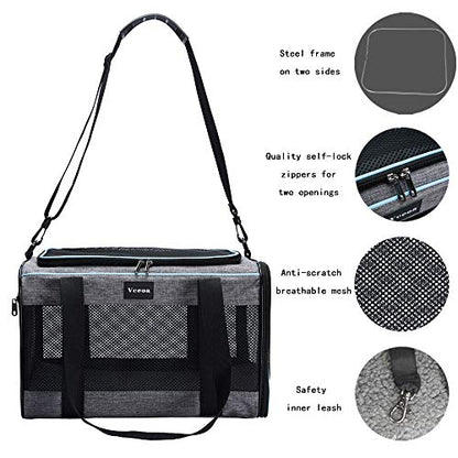 Vceoa Pet Carrier Soft-Sided Carriers for Cats Small Dogs - Premium Pet Supplies from Vceoa - Just $19.99! Shop now at My Needy Pets