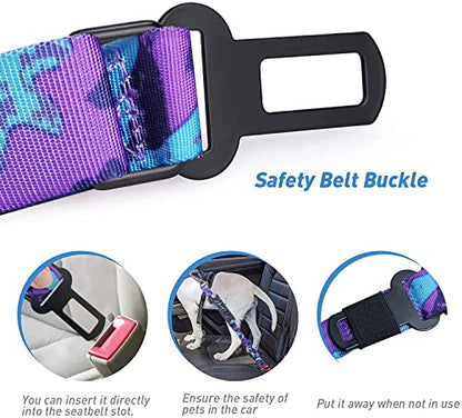 Hotsky Tactical Dog Leash Heavy Duty for Medium Large Dogs, 4-6Ft Strong Bungee Shock Absorbing Dog Leash, Padded Double Handle Military Dog Leashes with Car Seatbelt for Training, Purple Camo - Premium Pet Supplies from Hotsky - Just $9.99! Shop now at My Needy Pets