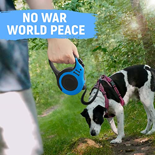 LIEVUIKEN Retractable Dog Leash Automatic Telescopic Tractor Dog Tape, Pet Tape 10/16 FT Durable and Convenient, with Non-Slip Handle, Suitable for Small and Medium-Sized Dogs Blue - Premium Pet Supplies from LIEVUIKEN - Just $5.95! Shop now at My Needy Pets