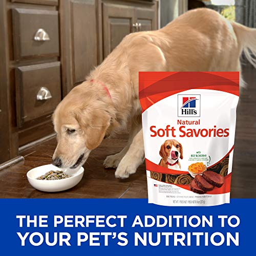 Hill's Soft Dog Treats, Soft Savories with Beef & Cheddar Dog Snacks, Healthy Dog Treats, 8 oz. Bag - Premium Pet Supplies from Hills - Just $7.40! Shop now at My Needy Pets