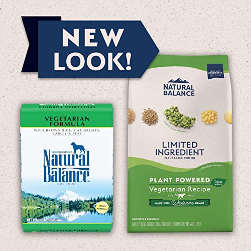 Natural Balance Limited Ingredient Adult Dry Dog Food with Vegan Plant Based Protein and Healthy Grains, Vegetarian Recipe, 24 Pound (Pack of 1) - Premium Pet Supplies from NaturalBalance - Just $69.33! Shop now at My Needy Pets