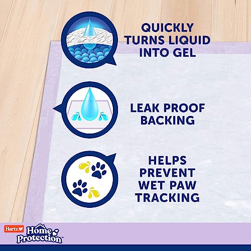 Hartz Home Protection Lavender Scented Dog Pads, XXL 40 count, Super Absorbent & Won't Leak, Odor Eliminating - Premium Pet Supplies from Hartz - Just $34.17! Shop now at My Needy Pets