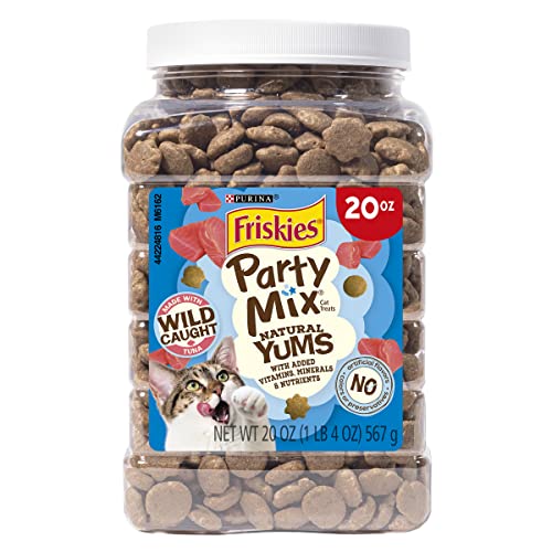 Purina Friskies Natural Cat Treats, Party Mix Natural Yums With Wild Caught Tuna and added vitamins, minerals and nutrients - 20 oz. Canister - Premium Pet Supplies from Friskies - Just $6.93! Shop now at My Needy Pets