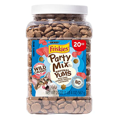 Purina Friskies Natural Cat Treats, Party Mix Natural Yums With Wild Caught Tuna and added vitamins, minerals and nutrients - 20 oz. Canister - Premium Pet Supplies from Friskies - Just $6.93! Shop now at My Needy Pets