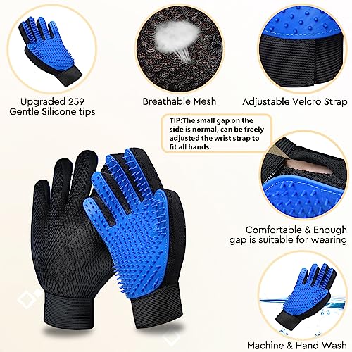 GJEASE Cat Grooming Glove Brush,Pet Hair Remover Tool,Reusable Dog Hair Fur Remover for Carpet,Furniture,Couch,Clothes,Eco-Friendly and High efficiency - Premium Pet Supplies from GJease - Just $6.59! Shop now at My Needy Pets