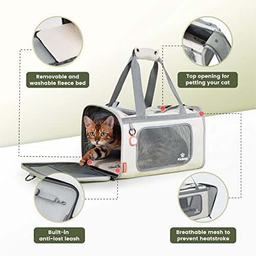 Pawaii Cat, Dog Carrier with ID Tag, TSA Airline Approved Cat Carrier, Soft Sided Collapsible Pet Travel Carrier, Foldable Pet Travel Bag, Protable, Comfortable, Convenient Pet Travel Carrier - Premium Pet Supplies from Pawaii - Just $39.99! Shop now at My Needy Pets