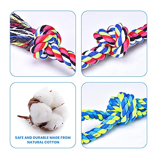 Heavy-Duty Rope Dog Toys for Large & Medium Chewers - 2 Pack, Tug of War, Teeth Cleaning, 100% Cotton - Premium Pet Supplies from Feeko - Just $16.99! Shop now at My Needy Pets