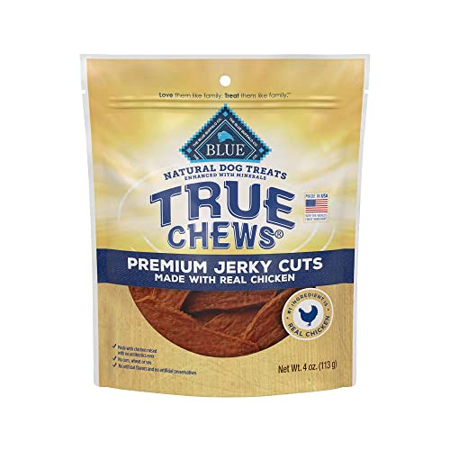 Blue Buffalo True Chews Premium Jerky Cuts Natural Dog Treats, Chicken 4 oz Bag - Premium Pet Supplies from BlueBuffaloCompanyLtd - Just $7.59! Shop now at My Needy Pets