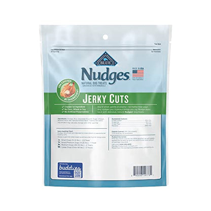 Blue Buffalo Nudges Jerky Cuts Natural Dog Treats, Chicken, 5oz Bag - Premium Pet Supplies from BlueBuffaloCompanyLtd - Just $5.68! Shop now at My Needy Pets