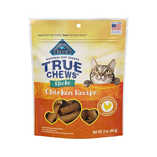 Blue Buffalo True Chews Sticks Natural Cat Treats, Chicken 3 oz Bag - Premium Pet Supplies from BlueBuffaloCompanyLtd - Just $4.73! Shop now at My Needy Pets