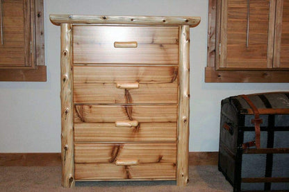 Cedar Log Dresser 4 Drawer - Premium Dressers from Amazon - Just $795! Shop now at My Needy Pets