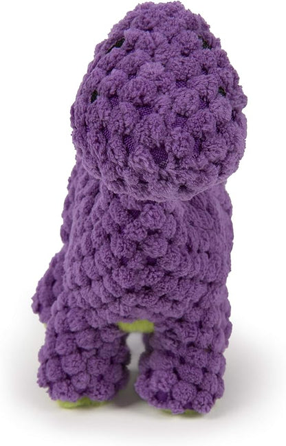 Mini Bruto Dino Squeaky Plush Dog Toy with Chew Guard - Purple - Premium  from Pawsnplayboutique Dba My Needy Pets - Just $6.99! Shop now at My Needy Pets