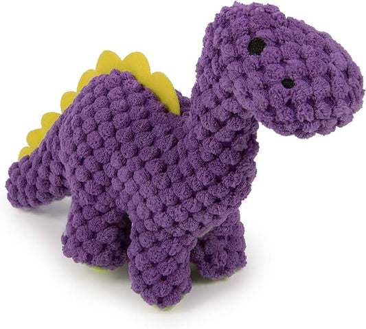 Mini Bruto Dino Squeaky Plush Dog Toy with Chew Guard - Purple - Premium  from Pawsnplayboutique Dba My Needy Pets - Just $6.99! Shop now at My Needy Pets