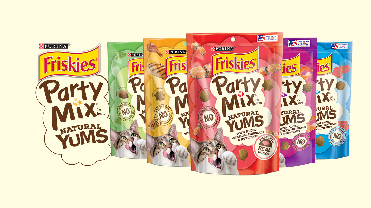 Purina Friskies Natural Cat Treats, Party Mix Natural Yums With Wild Caught Tuna and added vitamins, minerals and nutrients - 20 oz. Canister - Premium Pet Supplies from Friskies - Just $6.93! Shop now at My Needy Pets