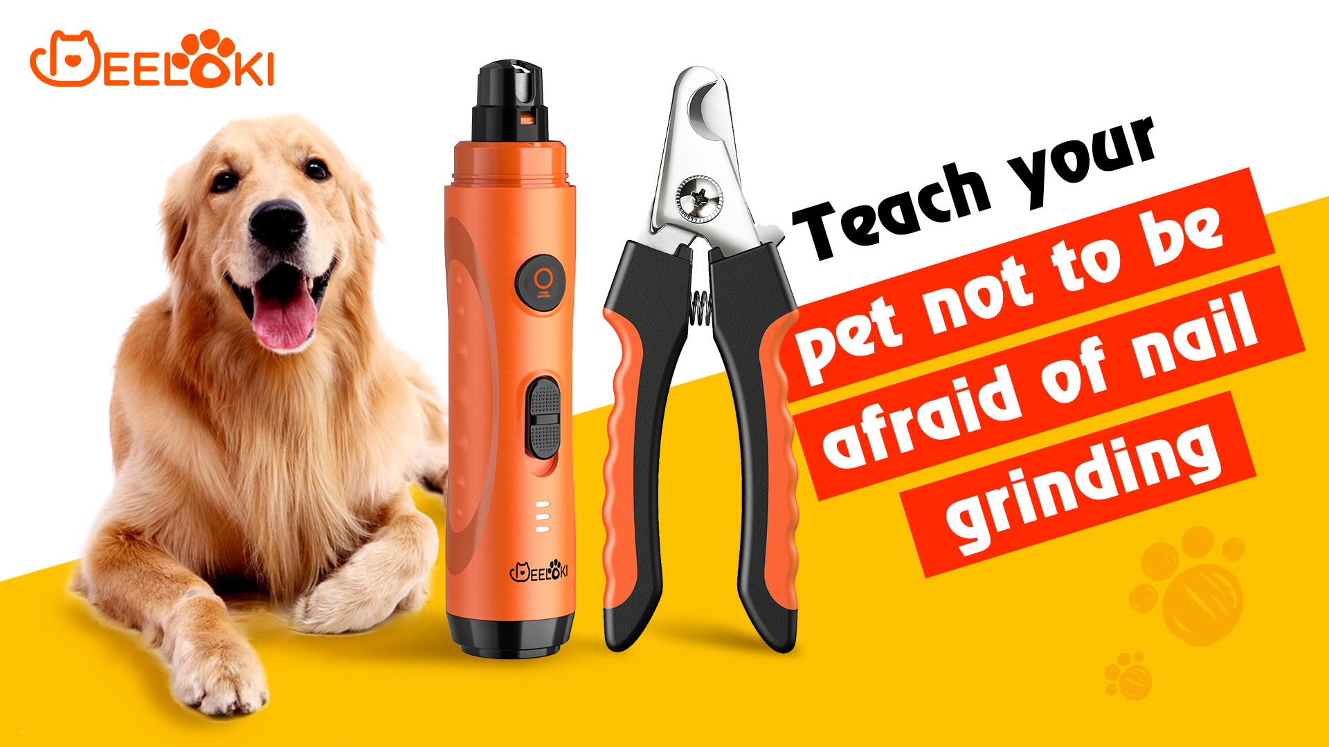 DEELOKI Dog Nail Grinder with LED Light Upgraded 2 Speeds Painless Pet Dog Nail Trimmers and Clipper Super Quiet Best Cat Dog Nail Clipper Kit for Large Small Dogs Pets Cats Breed Paws Quick Grooming - Premium Pet Supplies from DEELOKI - Just $16.99! Shop now at My Needy Pets