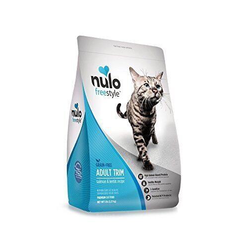 NuloAdult Trim Grain Free Dry Cat Food W Probiotic Salmon&Lentils Recipe, 5Lb - Premium  from therealprimecollection189 - Just $34! Shop now at My Needy Pets