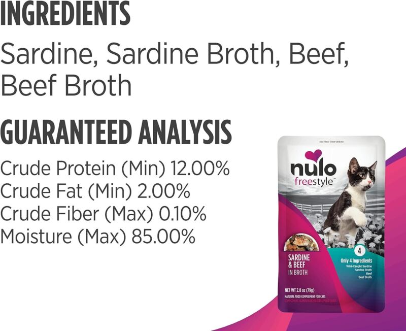 Nulo Freestyle Cat & Kitten Wet Cat Food Pouch, Premium All Natural Grain-Free S - Premium  from silverartspalace126 - Just $8.95! Shop now at My Needy Pets