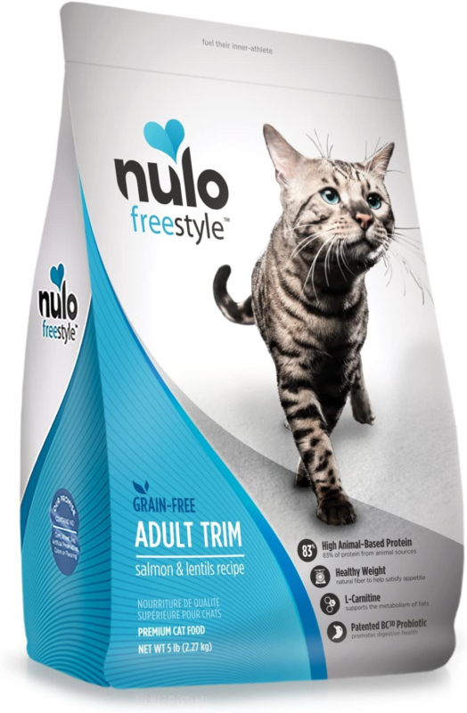 Nulo Adult Trim Grain Free Dry Cat Food With Bc30 Probiotic (Salmon & Lentils... - Premium  from matapati2101107 - Just $55.95! Shop now at My Needy Pets